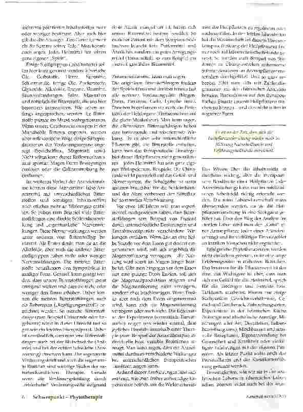 Vorschauseite 3: Amara Über die bitteren Arzneimittel