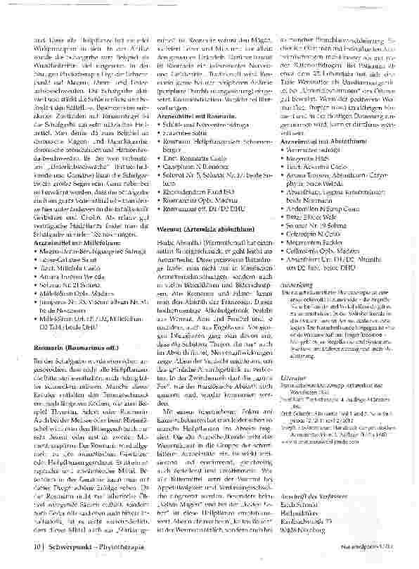 Vorschauseite 6: Amara Über die bitteren Arzneimittel