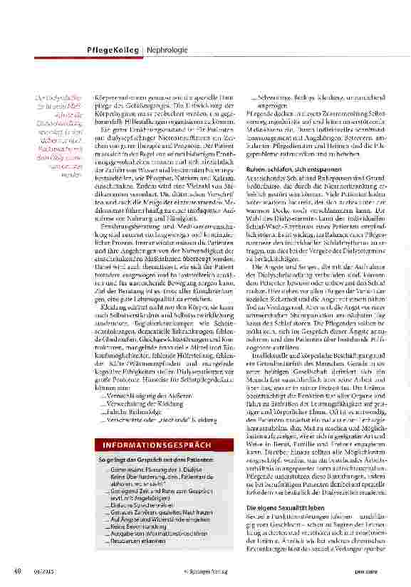 Vorschauseite 3: Leben trotz Dialyse