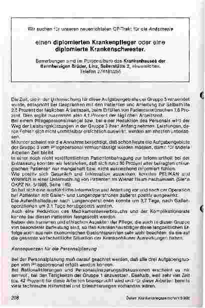 Vorschauseite 3: Helfen wollen und sparen müssen - Einschränkungen im Personalund Sachbudget und deren Auswirkungen (aus Sicht der Krankenschwester)