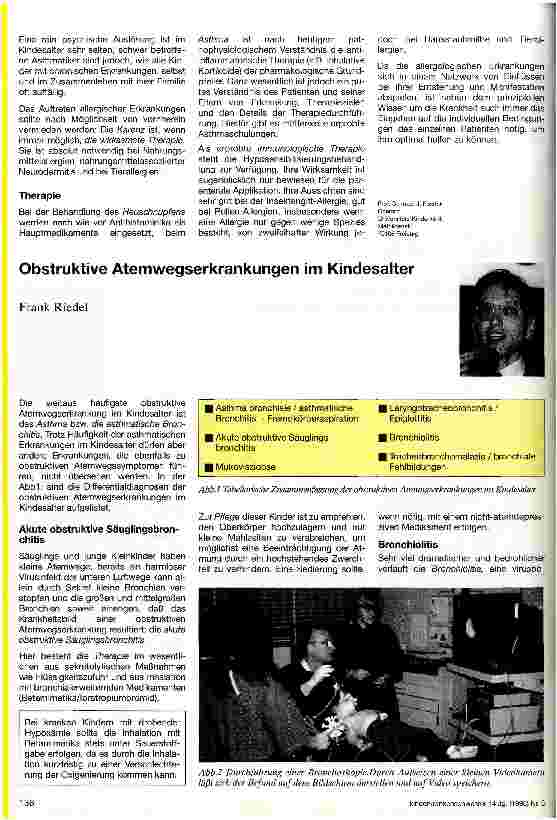 Vorschauseite 1: Obstruktive Atemwegserkrankungen im Kindesalter