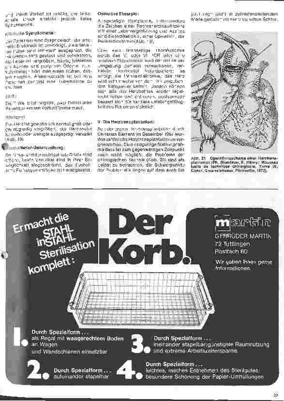 Vorschauseite 6: Das Herz 13.Folge: Erworbene Herzfehler, Klinik und operative Therapie (3.Teil)