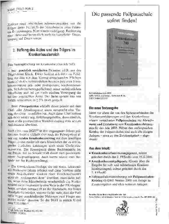 Vorschauseite 3: Zur rechtlichen Verantwortung des ärztlichen Assistenzpersonals