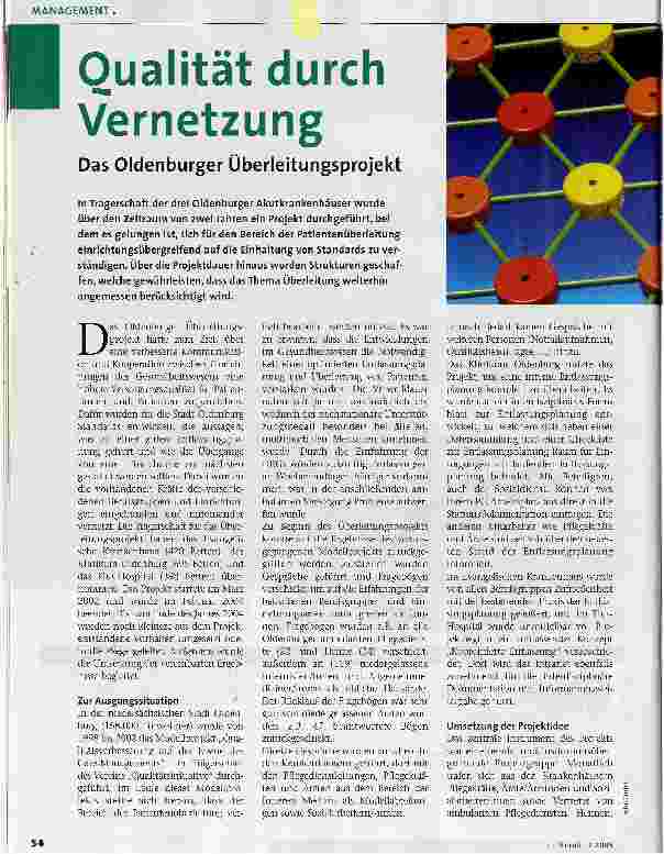Vorschauseite 1: Qualität durch Vernetzung
