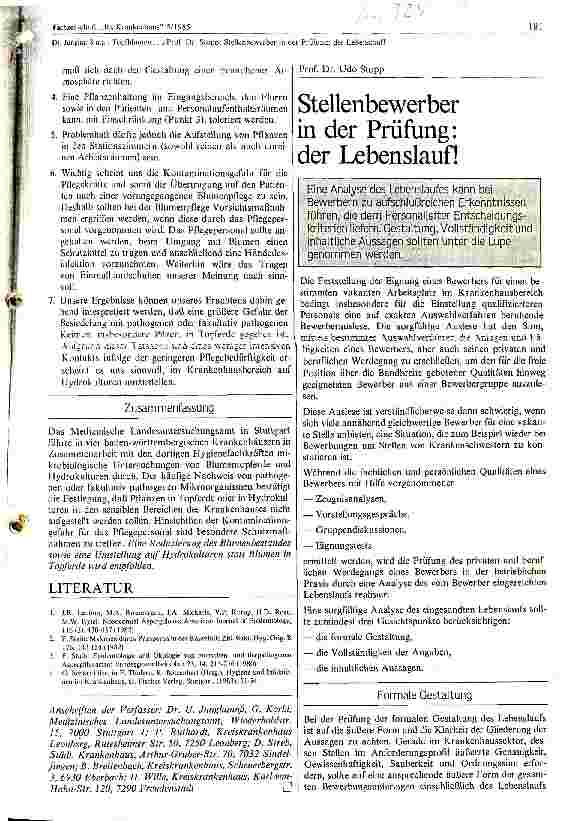 Vorschauseite 1: Stellenbewerber in der Prüfung der Lebenslauf