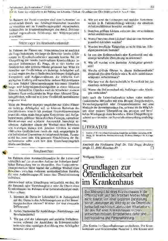 Vorschauseite 3: Stellenbewerber in der Prüfung der Lebenslauf