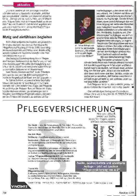 Vorschauseite 3: Nicht verstecken, sondern aufstehen Zweiter Kongreß der Gewerkschaft Pflege will Mut machen
