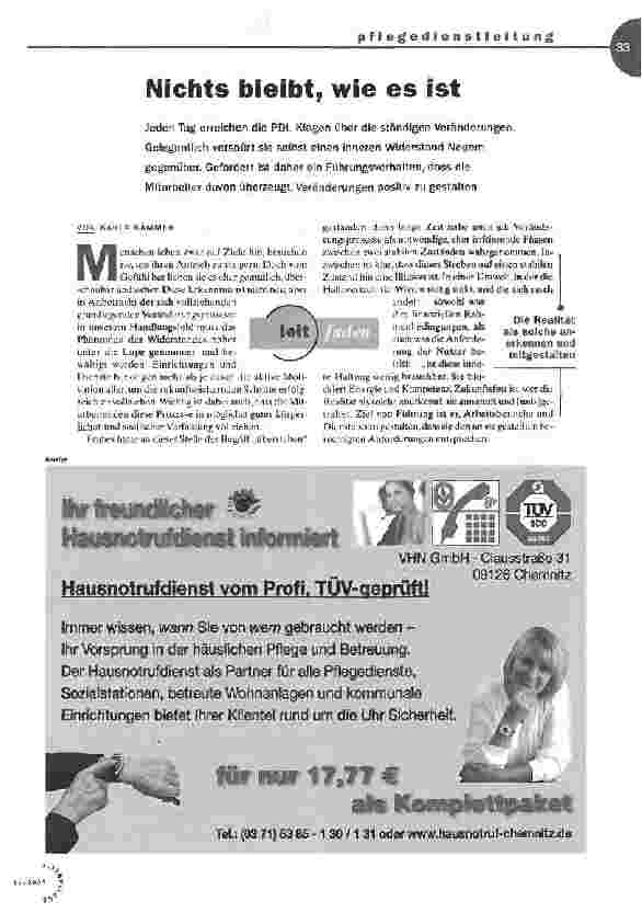 Vorschauseite 1: Nichts bleibt, wie es ist