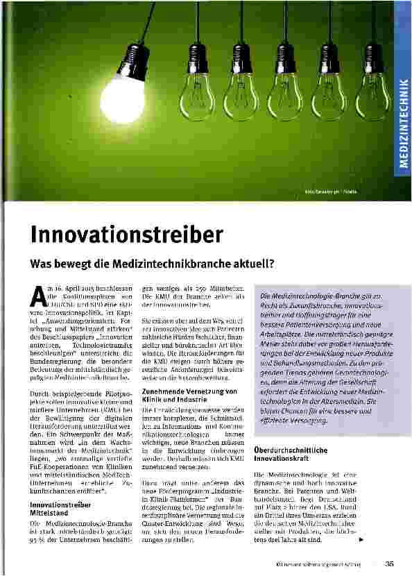 Vorschauseite 1: Innovationstreiber