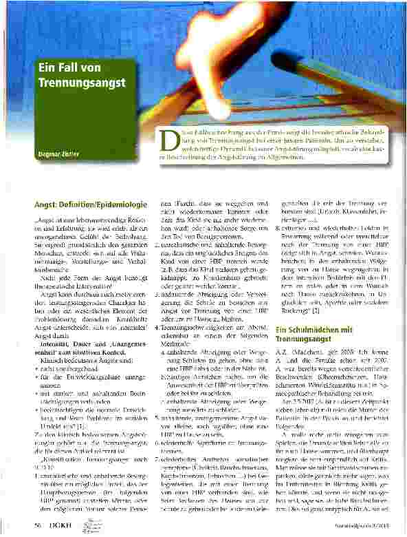 Vorschauseite 1: Ein Fall von Trennungsangst