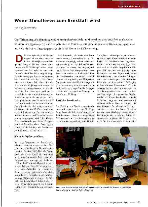 Vorschauseite 1: Wenn Simulieren zum Ernstfall wird
