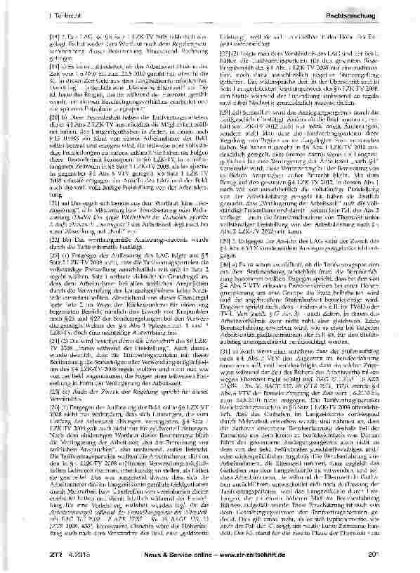 Vorschauseite 2: Freistellung unter Inanspruchnahme des Guthabens auf einem Langzeitkonto - Elternzeit -Berücksichtigung bei der Stufenlaufzeit