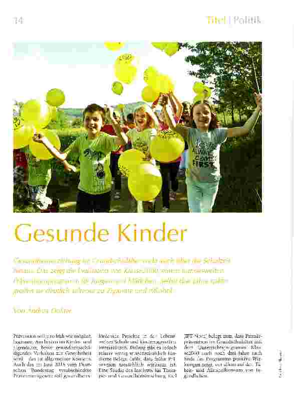 Vorschauseite 1: Gesunde Kinder