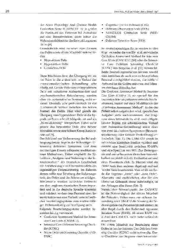 Vorschauseite 3: Das Delir auf Intensivstationen