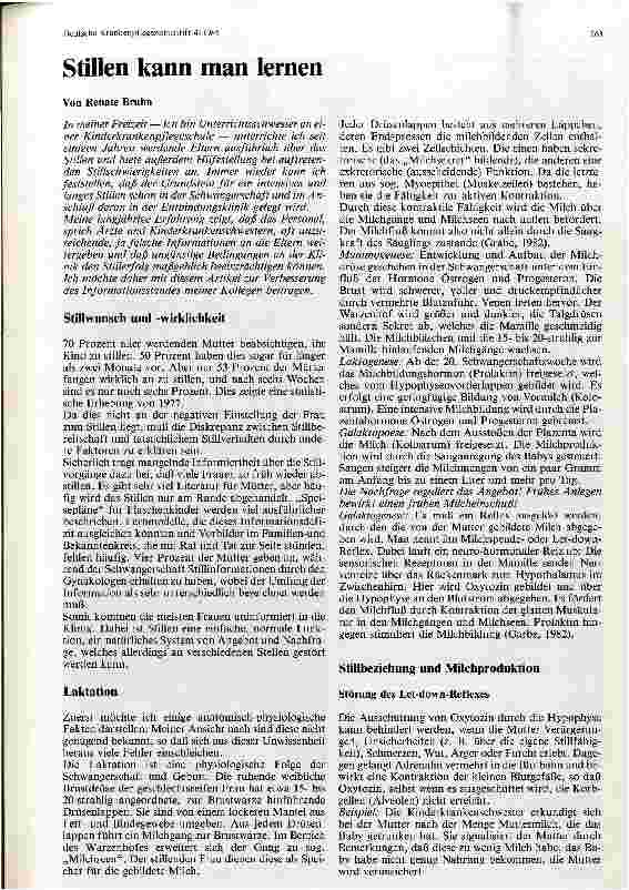 Vorschauseite 1: Stillen kann man lernen