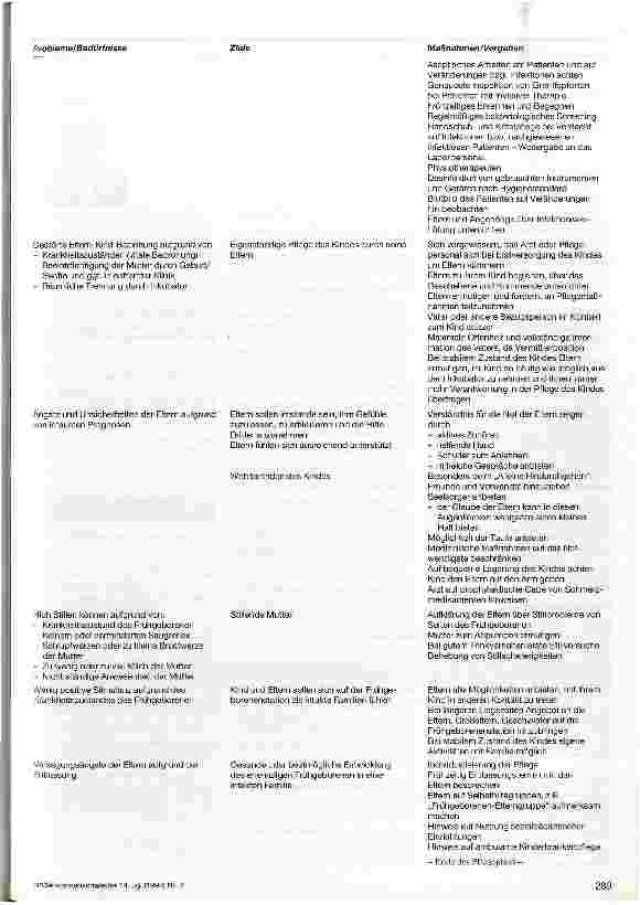 Vorschauseite 4: Pflegeplanung für ein Frühgeborenes