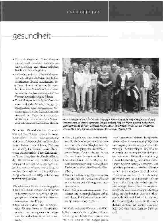 Vorschauseite 2: wie viel gesundheit braucht eine zukünftige dgks in ihrer ausbildung?