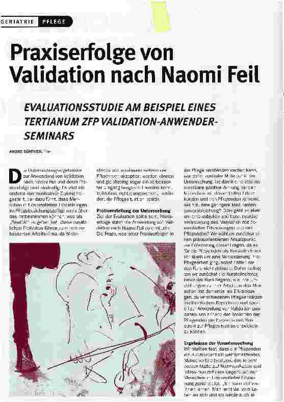 Vorschauseite 1: Praxiserfolge von Validation nach Naomi Feil