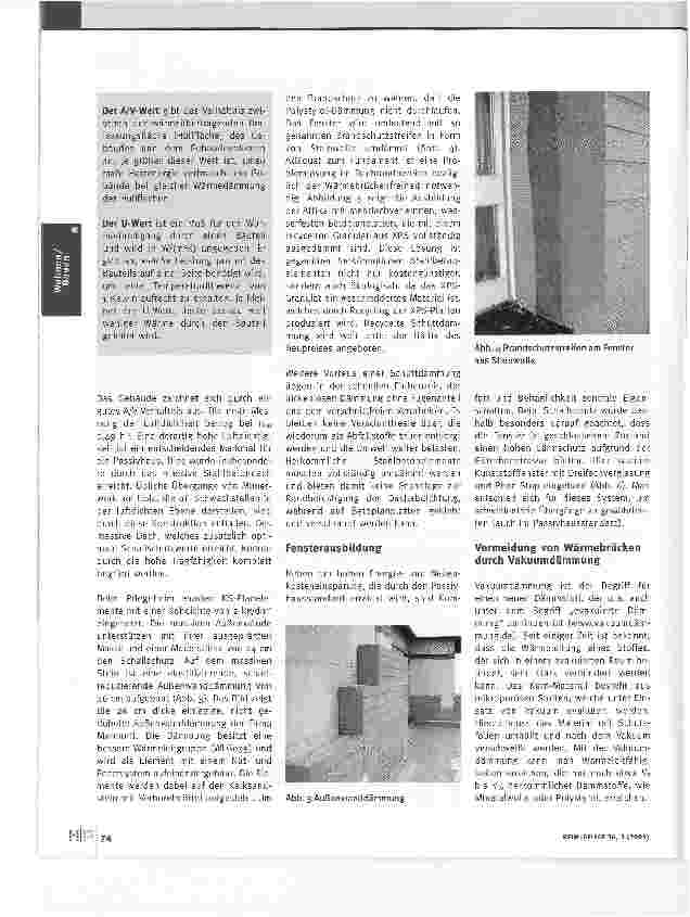Vorschauseite 3: Passivhäuser -Baustandard der Zukunft?