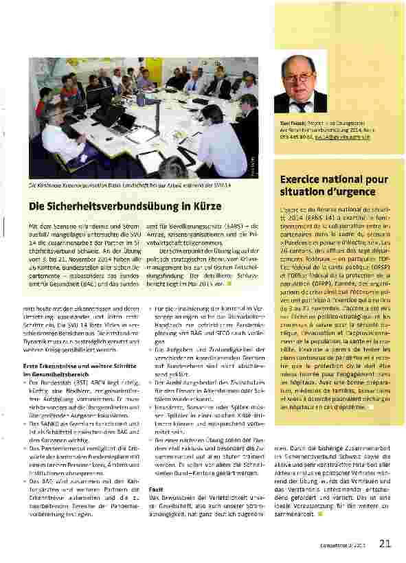 Vorschauseite 2: Pandemie und Strommangel -die Schweiz übt den Krisenfall