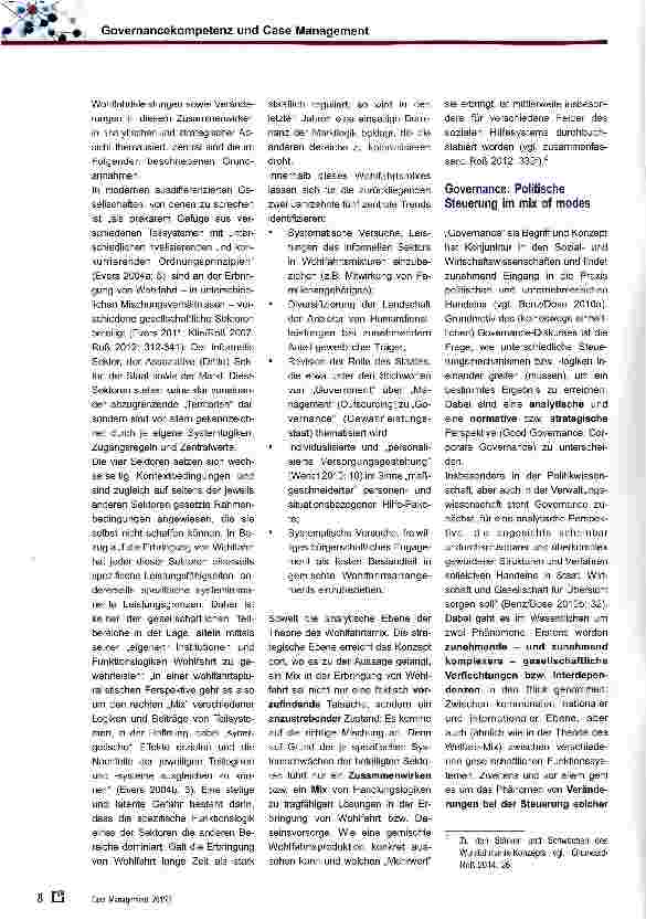 Vorschauseite 2: Governancekompetenz und Case Management: Regiefunktion in komplexen Handlungsfeldern