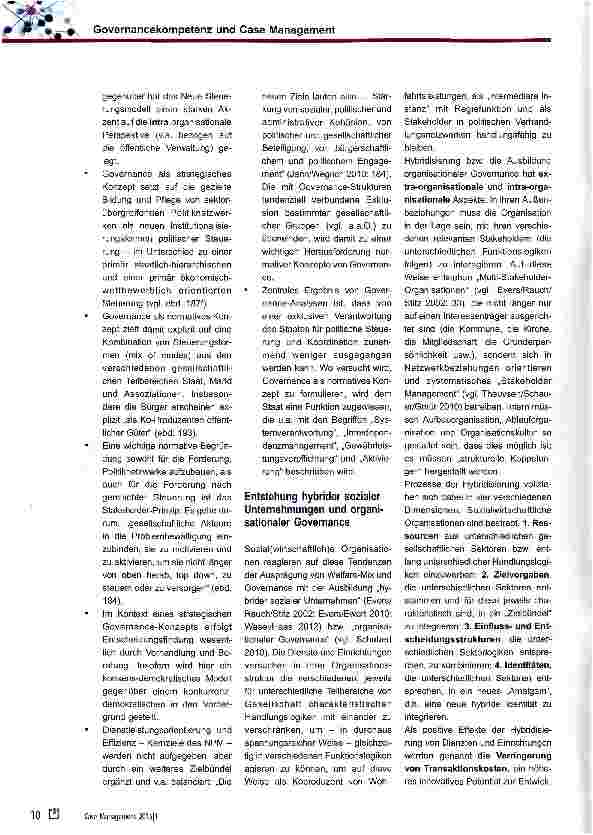Vorschauseite 4: Governancekompetenz und Case Management: Regiefunktion in komplexen Handlungsfeldern
