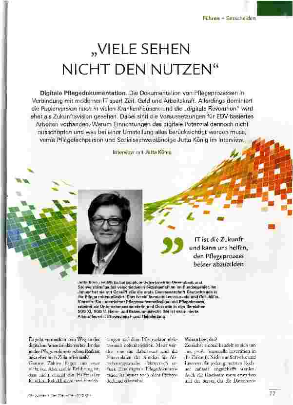 Vorschauseite 1: VIELE SEHEN NICHT DEN NUTZEN