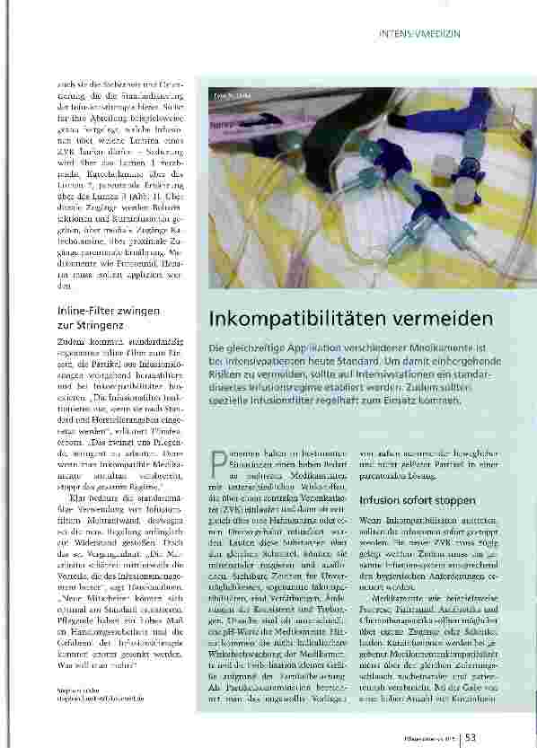 Vorschauseite 1: Inkompatibilitäten vermeiden