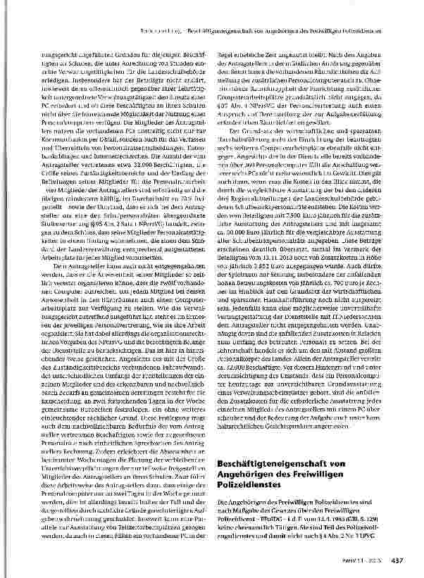 Vorschauseite 4: Anspruch einer Personalvertretung auf Ausstattung mit Personalcomputern