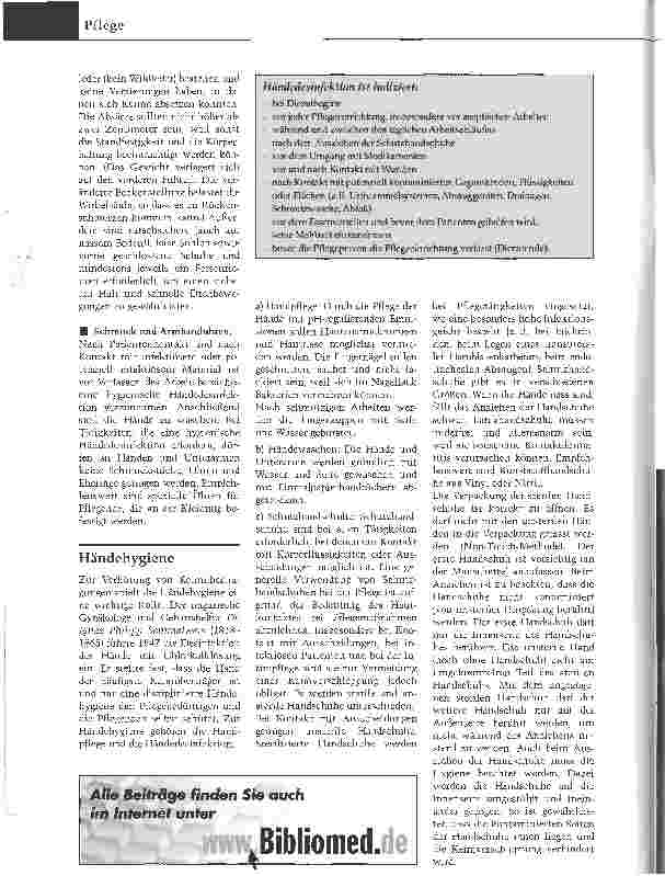 Vorschauseite 2: Haare, Hände, Kleidung: Gepflegt in der Pflege arbeitenIndividualhygiene als wichtiger Übertragungsschutz