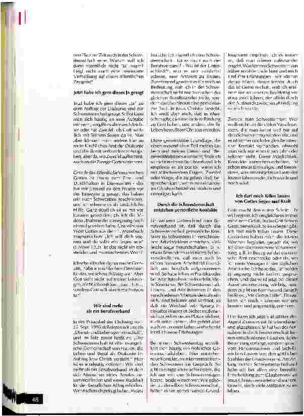 Vorschauseite 3: Die Bedeutung der Schwesternschaft für mich persönlich