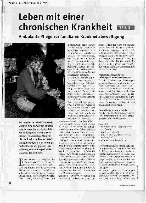 Vorschauseite 1: Leben mit einer chronischen Krankheit