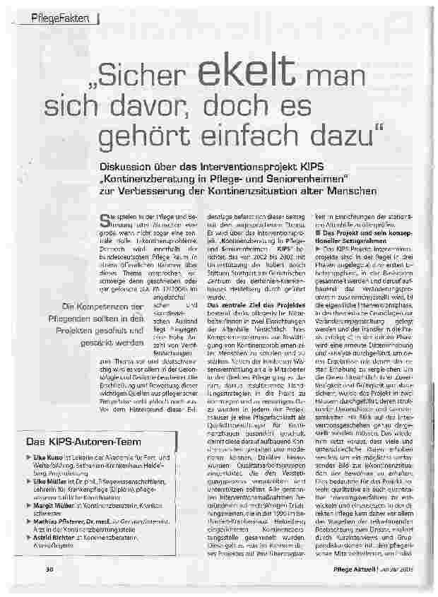 Vorschauseite 1: Sicher ekelt man sich davor, doch es gehört einfach dazu