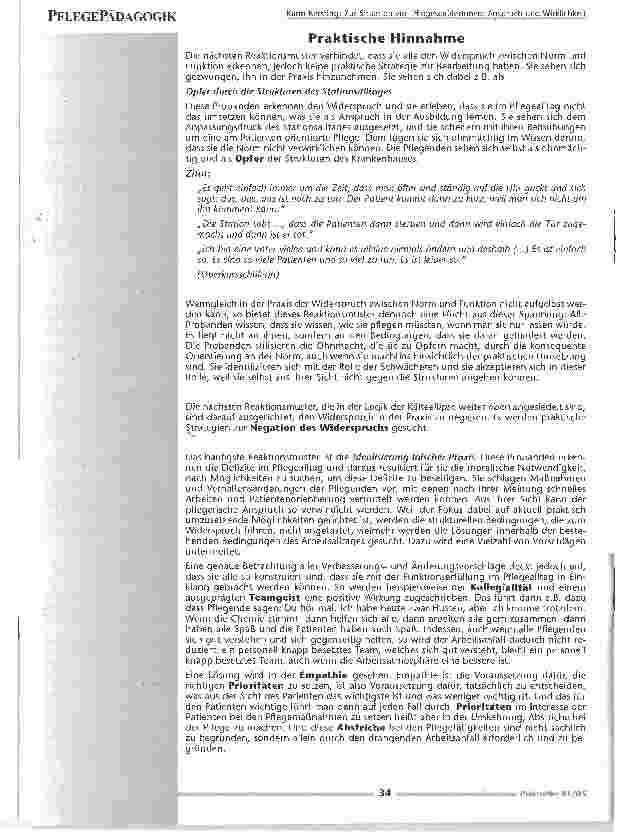 Vorschauseite 4: Zur Situation von Pflegeschülerinnen: Anspruch und Wirklichkeit