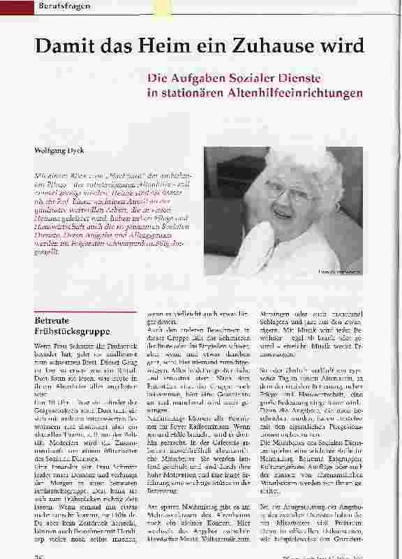 Vorschauseite 1: Damit das Heim ein Zuhause wird
