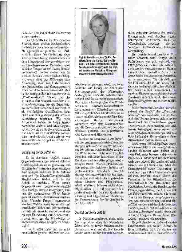 Vorschauseite 2: Qualität durch richtige Führung