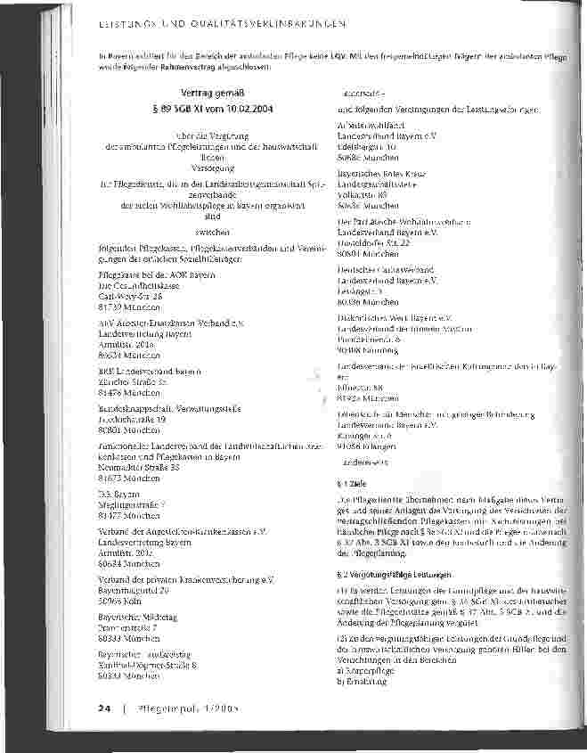 Vorschauseite 4: Leistungsund Qualitätsvereinbarungen nach § 80 a SGB XI