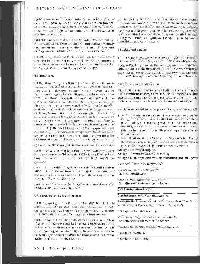 Vorschauseite 6: Leistungsund Qualitätsvereinbarungen nach § 80 a SGB XI
