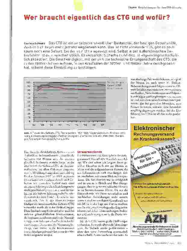 Vorschauseite 1: Wer braucht eigentlich das CTG und wofür?