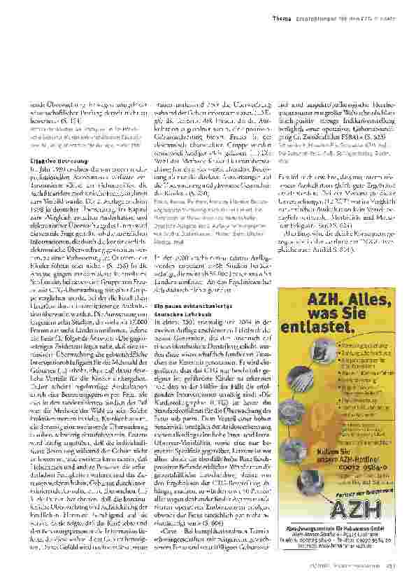 Vorschauseite 3: Wer braucht eigentlich das CTG und wofür?