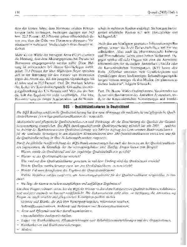 Vorschauseite 2: Frauenärzte unterschätzen Gesundheitsrisiken