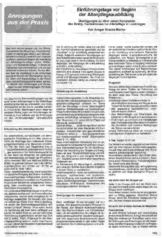 Vorschauseite 2: Aufgabenkatalog für Praxisanleiter in der Weiterbildung für den Operationsdienst