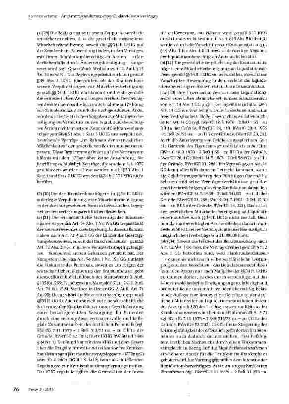 Vorschauseite 6: Änderungskündigung eines Chefarzt-Dienstvertrages
