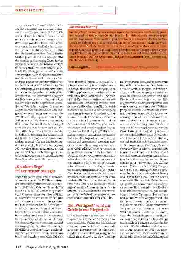 Vorschauseite 3: Pflege ohne Ethos