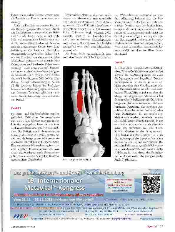 Vorschauseite 2: Barfußgehen als Option der Prävention und Therapie