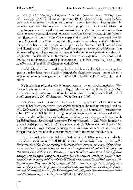 Vorschauseite 2: Die Schmerzeinschätzung - beobachtet im Intensivbereich