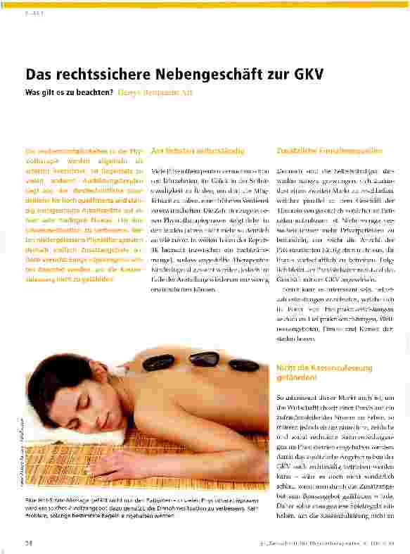 Vorschauseite 1: Das rechtssichere Nebengeschäft zur GKV