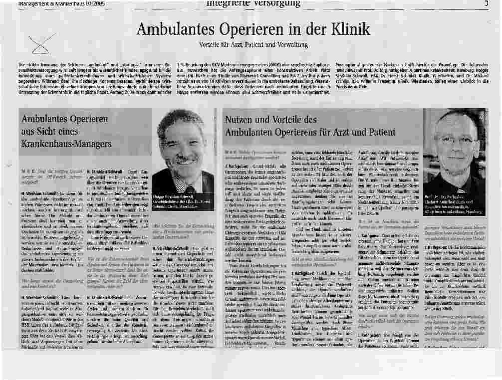 Vorschauseite 1: Ambulantes Operieren in der Klinik. Vorteile für Arzt, Patient und Verwaltung