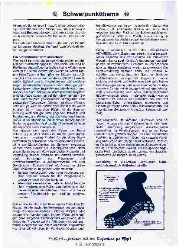Vorschauseite 2: Hausschuhstrümpfe mit Antirutsch-Sohle -eine gleichermaßen sinnvolle wie wirksame Maßnahme in der aktiven Sturzprävention!