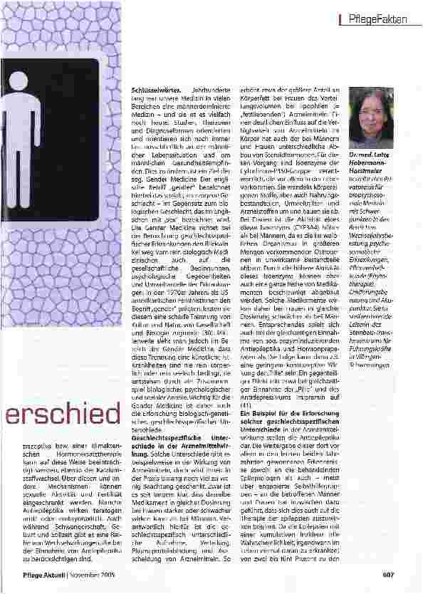 Vorschauseite 2: Medizin entdeckt den Geschlechtsunterschied